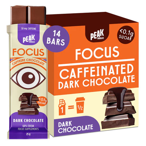 Chocolate Focus Box 14 Bars-PEAK Chocolate-Matakana Pharmacy