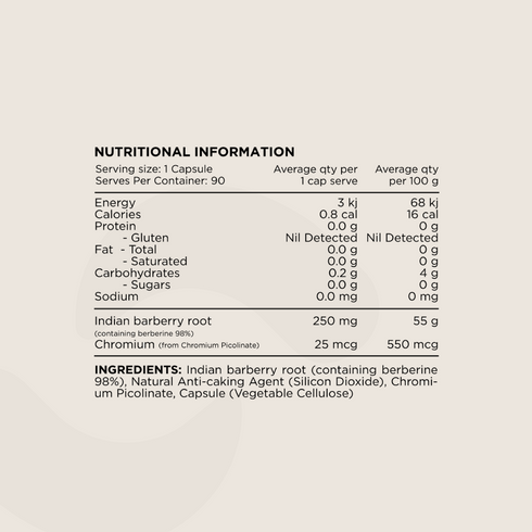 Switch Essentials Berberine 90 Capsules-Switch Nutrition-Matakana Pharmacy