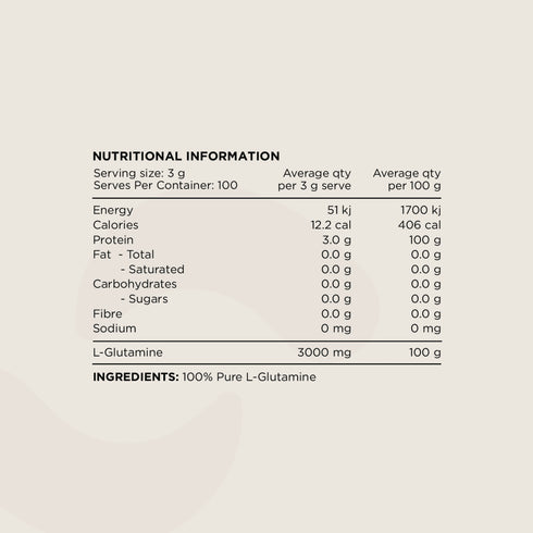 Switch Essentials Glutamine Powder 300g-Switch Nutrition-Matakana Pharmacy