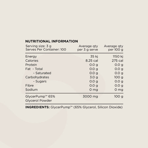 Switch Essentials Glycerol Powder 300g-Switch Nutrition-Matakana Pharmacy
