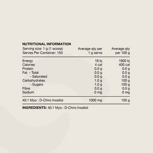 Switch Essentials Inositol Powder 150g | 40:1 Myo : D-Chiro