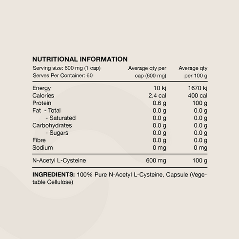 Switch Essentials NAC 60 Capsules-Switch Nutrition-Matakana Pharmacy