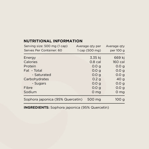Switch Essentials Quercetin 60 Capsules-Switch Nutrition-Matakana Pharmacy