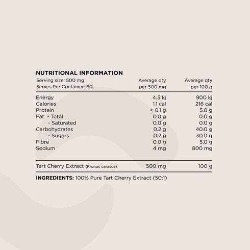 Switch Essentials Tart Cherry Powder 30g-Switch Nutrition-Matakana Pharmacy