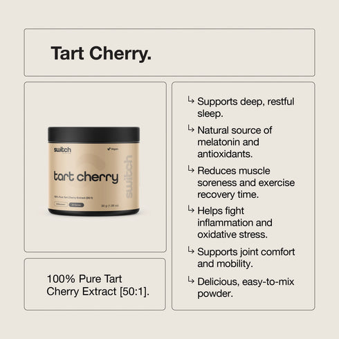 Switch Essentials Tart Cherry Powder 30g-Switch Nutrition-Matakana Pharmacy