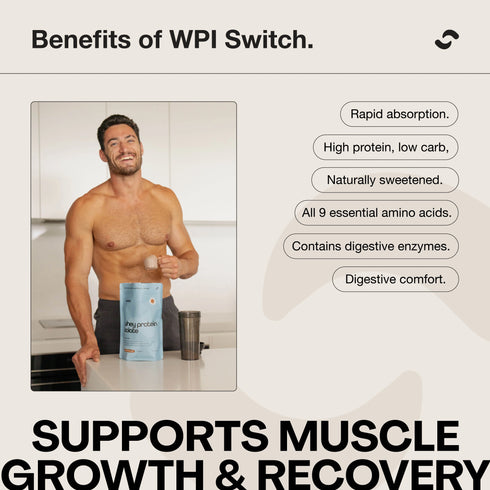 Switch WPI Whey Isolate Protein 900g | Vanilla Creme-Switch Nutrition-Matakana Pharmacy