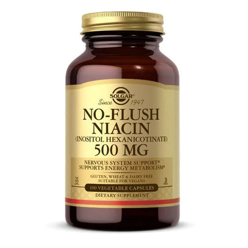 SOLGAR No Flush Niacin 500mgs 50-Matakana Pharmacy