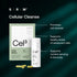 SRW Cel3 Cellular Cleanse supplement packaging with text on a dark background
