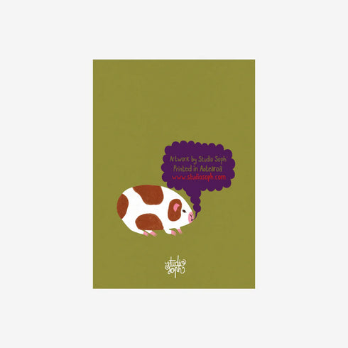 Greeting Card - Guinea Pig-Studio Soph-Matakana Pharmacy