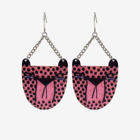 Cheetah Pink Earrings-Studio Soph-Matakana Pharmacy