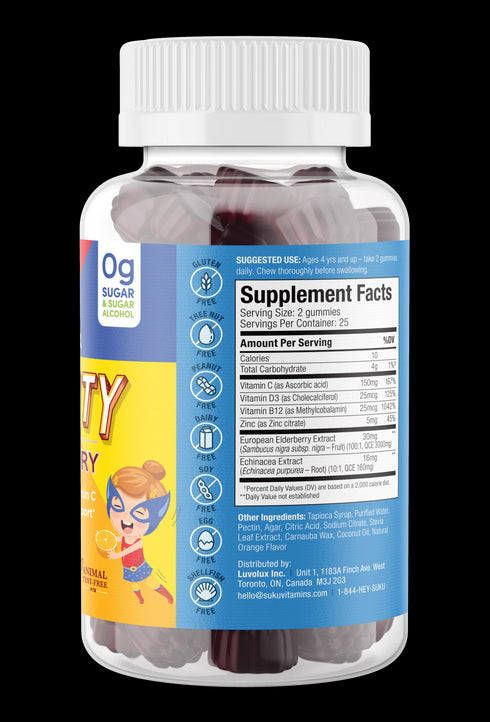 SUKU Kids Super Immunity 50gummies-Matakana Pharmacy