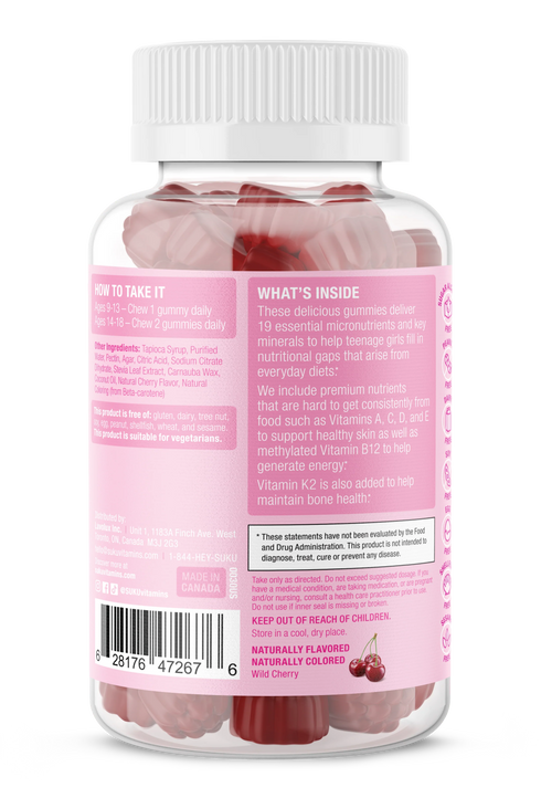 SUKU Teen Girl Total Multi 60gummies