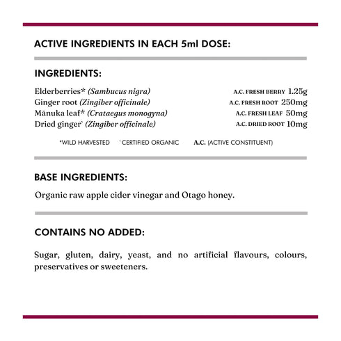 Elderberry Switchel 200ml-Wild Dispensary-Matakana Pharmacy