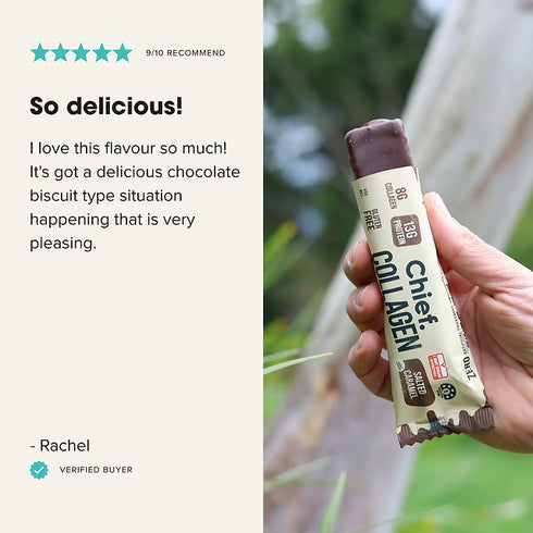 Collagen Protein Bar Choc Salted Caramel 45g-Chief Nutrition-Matakana Pharmacy
