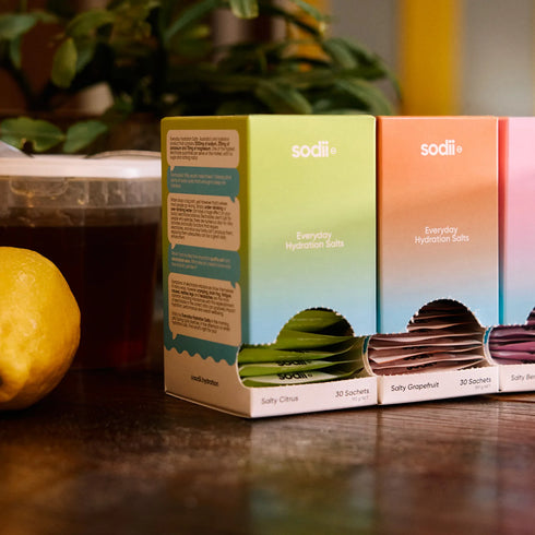 Salty Citrus Sachet 30s | Everyday Hydration Salts-Sodii-Matakana Pharmacy