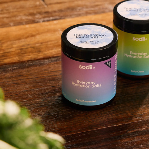 Salty Passionfruit Tub 30 Serves | Everyday Hydration Salts-Sodii-Matakana Pharmacy