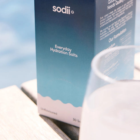 Salty Unflavoured Sachets 30s | Everyday Hydration Salts-Sodii-Matakana Pharmacy