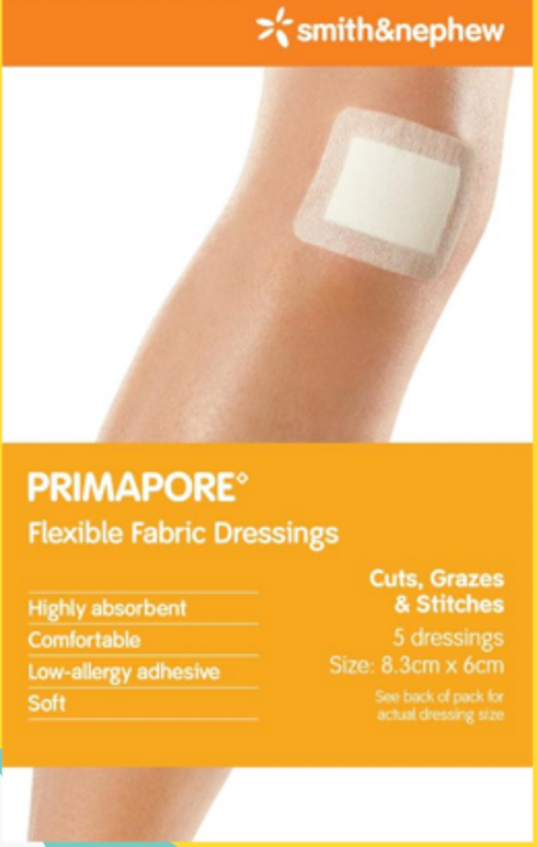 Primapore Non-Woven Adhesive Wound Dressing 10cm x 8cm-Smith & Nephew-Matakana Pharmacy