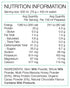 Image of PURE Recovery Shake nutritional information