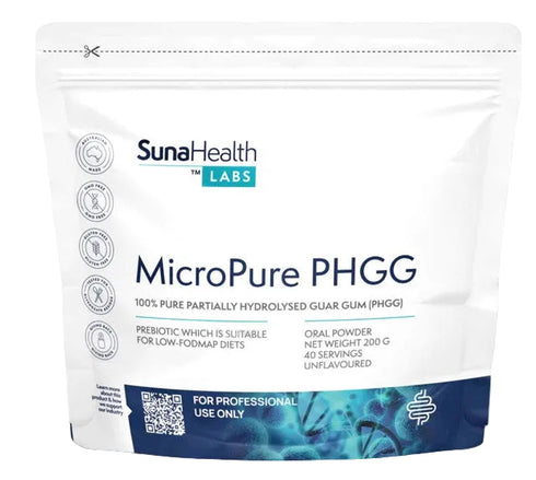 MicroPure PHGG 200g-SunaHealth Labs-Matakana Pharmacy