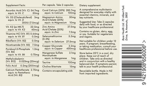 The Bare Base 120 Capsules-Bare Health-Matakana Pharmacy