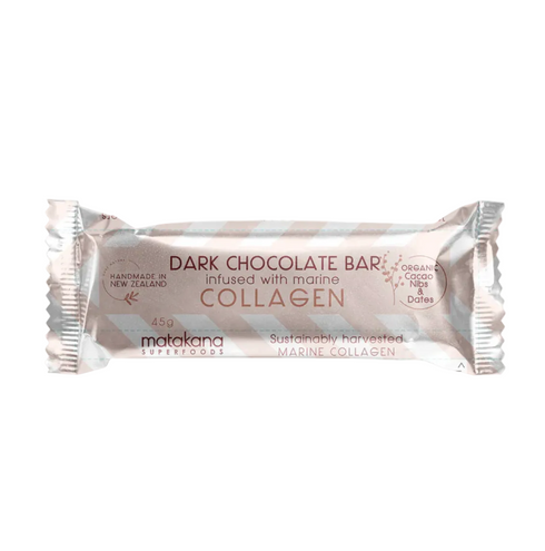 Collagen Dark Chocolate Beauty Bar 45g-Matakana Superfoods-Matakana Pharmacy