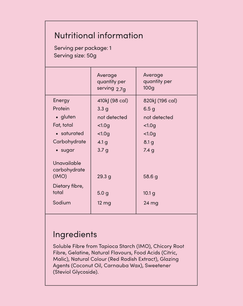 Strawberry & Cream 50g | Funday Natural Sweets-FUNDAY-Matakana Pharmacy