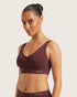 Seamfree Padded Crop Bra Mulberry Small-BOODY Organic Bamboo Wear-Matakana Pharmacy