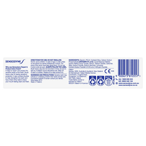 Sensodyne Repair & Protect Extra Fresh Toothpaste 100g-Haleon-Matakana Pharmacy