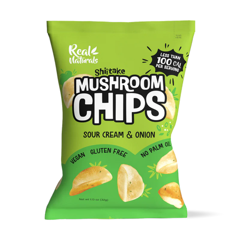 Shiitake Mushroom Chips Sour Cream 32g-Matakana Superfoods-Matakana Pharmacy