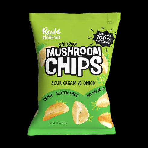 Shiitake Mushroom Chips Sour Cream 32g x 12 Packs-Matakana Superfoods-Matakana Pharmacy