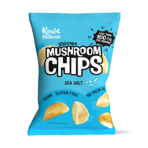 Shiitake Mushroom Chips Sea Salt 32g x 12 Packs-Matakana Superfoods-Matakana Pharmacy