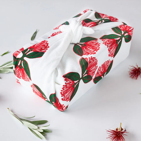 Tea Towel - Pukutukawa-By Ali Davies-Matakana Pharmacy