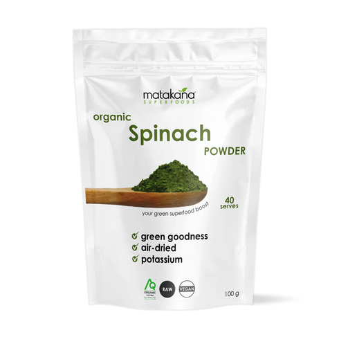 Organic Spinach Powder 100g-Matakana Pharmacy