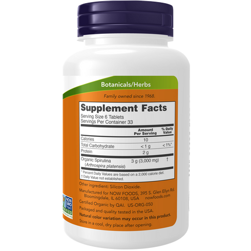 Spirulina Organic 500mg 200s-NHTNAME-Matakana Pharmacy