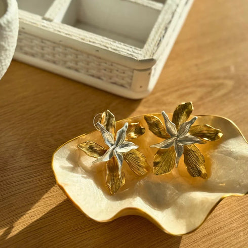 Earrings - Star Flower-Queen Of The Foxes-Matakana Pharmacy