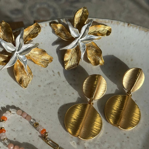 Earrings - Star Flower-Queen Of The Foxes-Matakana Pharmacy
