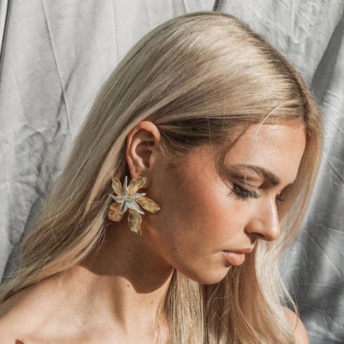 Earrings - Star Flower-Queen Of The Foxes-Matakana Pharmacy