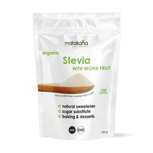 Image of Stevia With Monk Fruit Natural Sweetner 100g