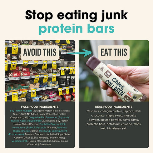 Collagen Protein Bar Choc Salted Caramel 45g-Chief Nutrition-Matakana Pharmacy