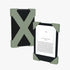 Strapsicle Kindle straps in Sage fitted to an e-reader