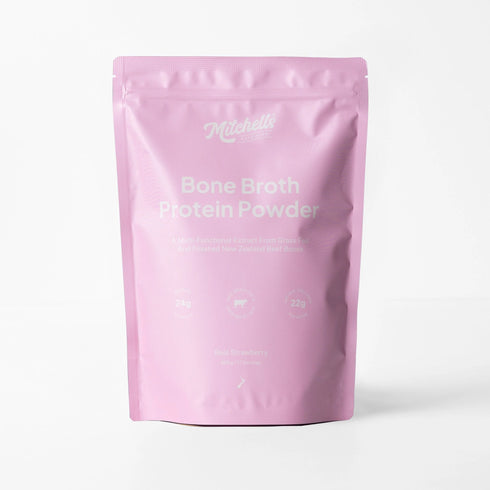 Image of Bone Broth Protein Strawberry Powder 500g