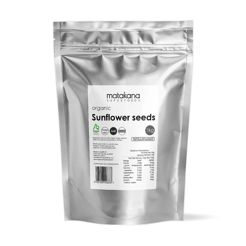 Sunflower Seeds Organic 1kg-Matakana Superfoods-Matakana Pharmacy