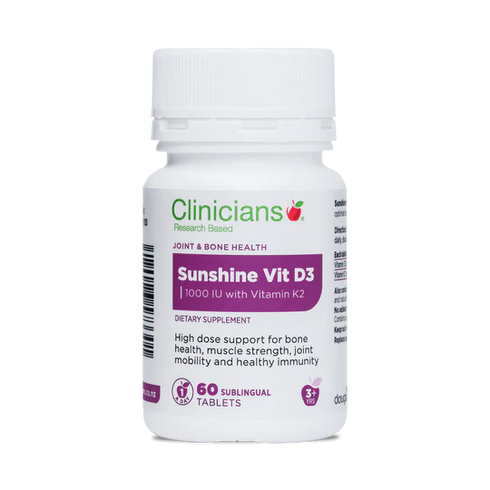 Sunshine Vitamin D3 60 Tablets | Clinicians-Clinicians-Matakana Pharmacy