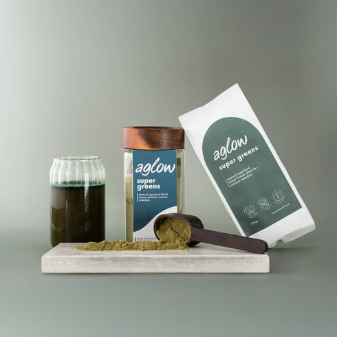 Aglow Super Greens Powder Refill 200g