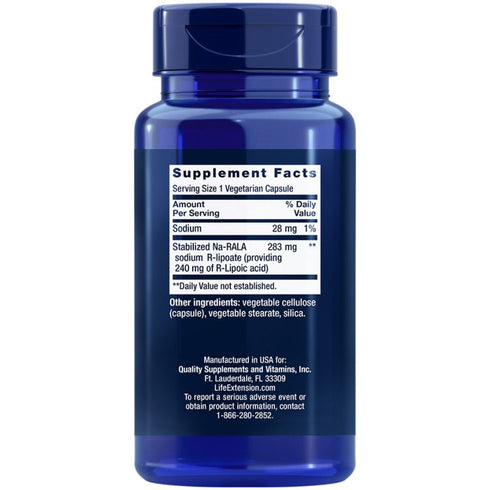 Super R-Lipoic Acid 240mg 60 Capsules-Life Extension-Matakana Pharmacy
