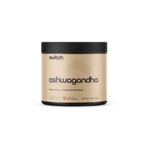 Switch Essentials Ashwagandha 60 Capsules-Switch Nutrition-Matakana Pharmacy