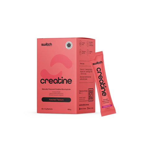 Switch Flavoured Creatine 20 Sachets | Assorted-Switch Nutrition-Matakana Pharmacy
