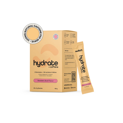 Switch Hydrate + Caffeine 20 Sachets | Strawberry Burst-Switch Nutrition-Matakana Pharmacy