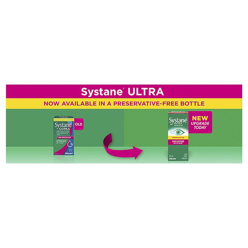 Systane Ultra Multi Dose Preservative Free Eye Drops 10ml-Alcon-Matakana Pharmacy
